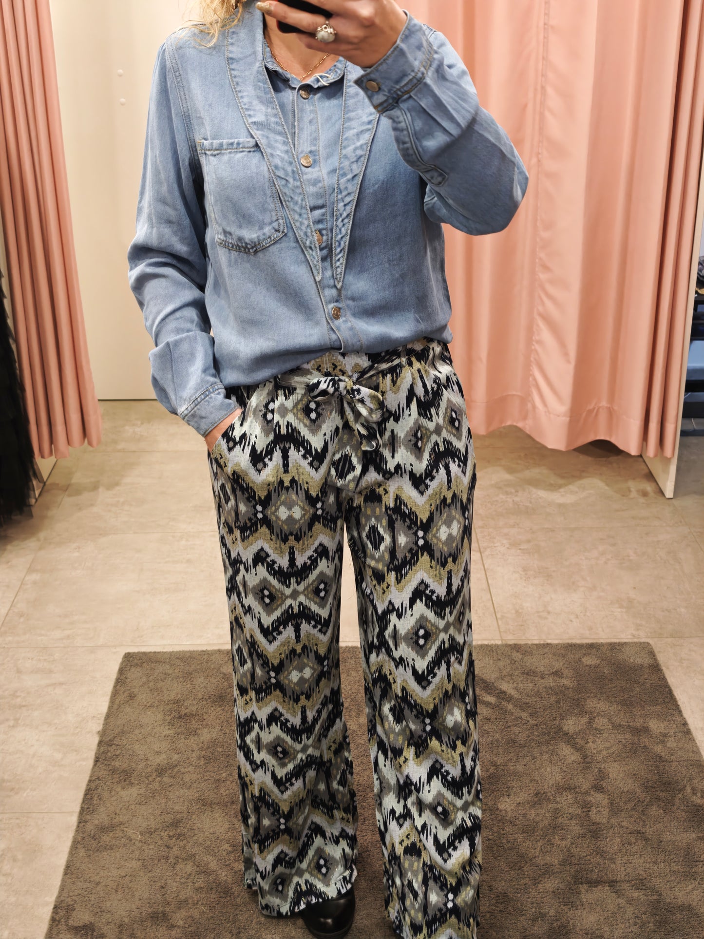 Chemise coton style jean