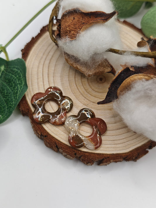 Pampilles Rosée Interchangeables - Bijoux Artisanaux Argile Polymère