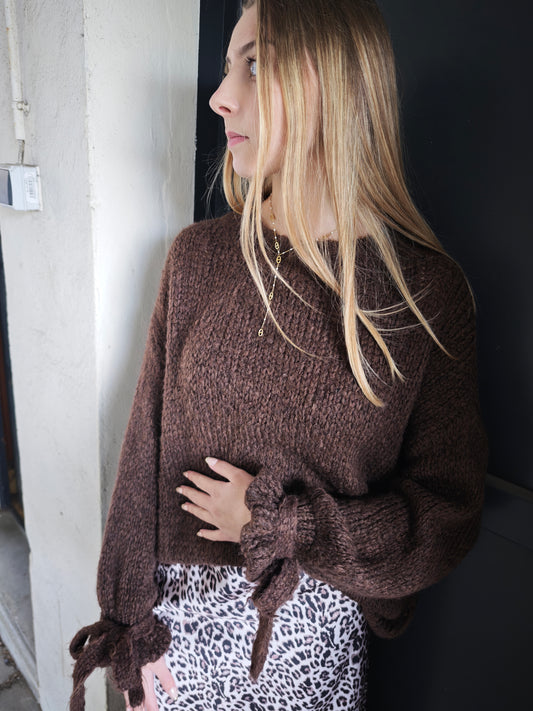 Brown wool sweater