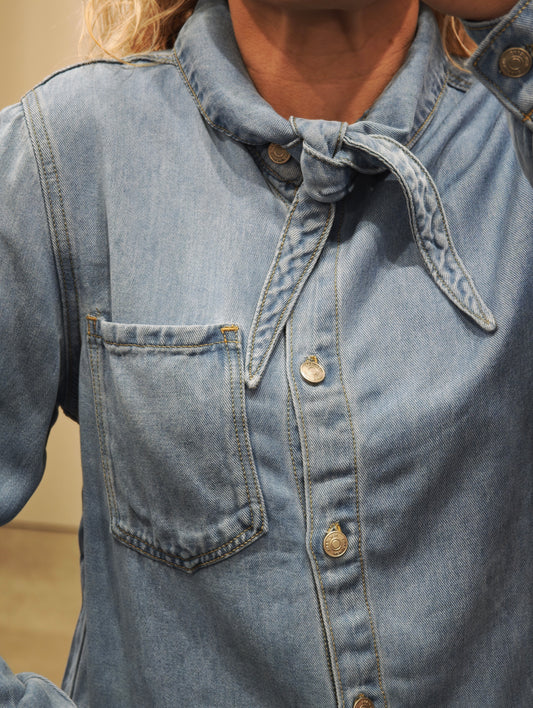 Chemise coton style jean