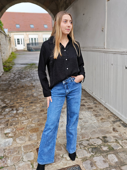 Jean asymétrique wide leg