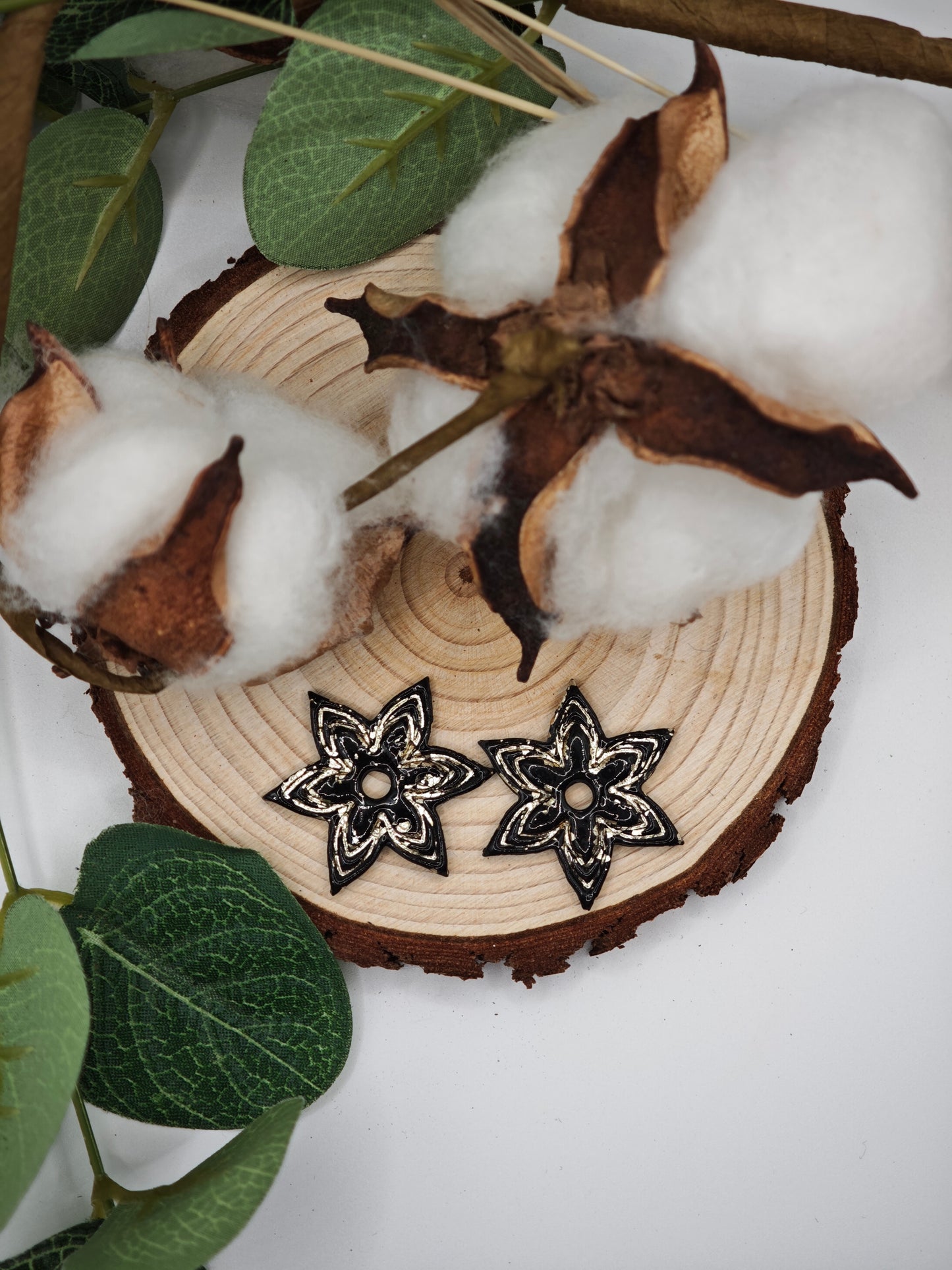 Pampilles Stella Interchangeable - Bijou Artisanal Étoile Argile