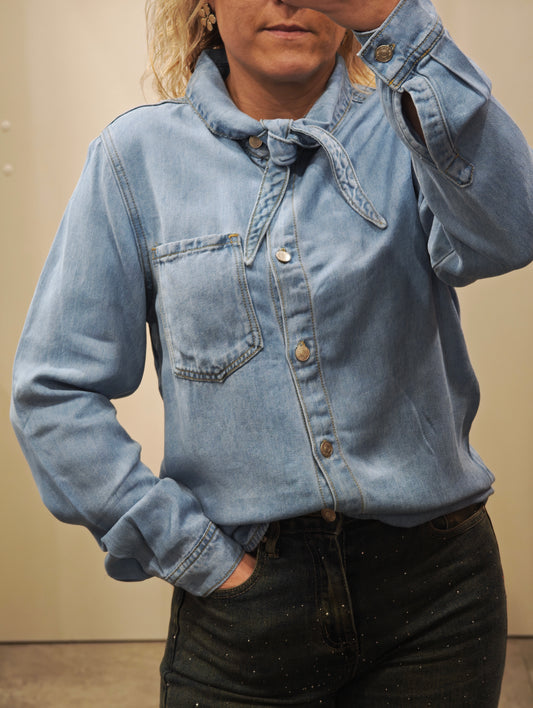 Chemise coton style jean