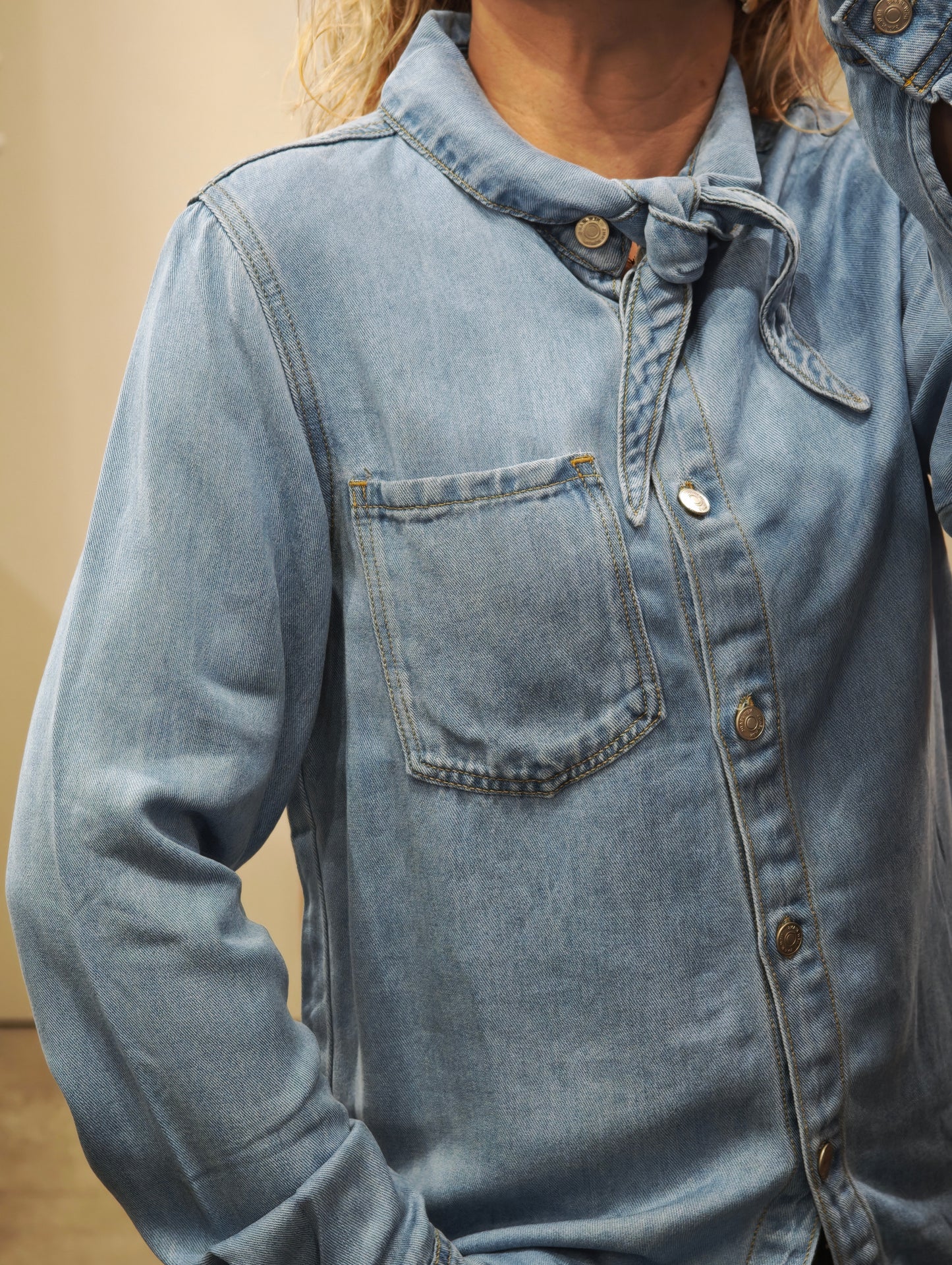 Chemise coton style jean