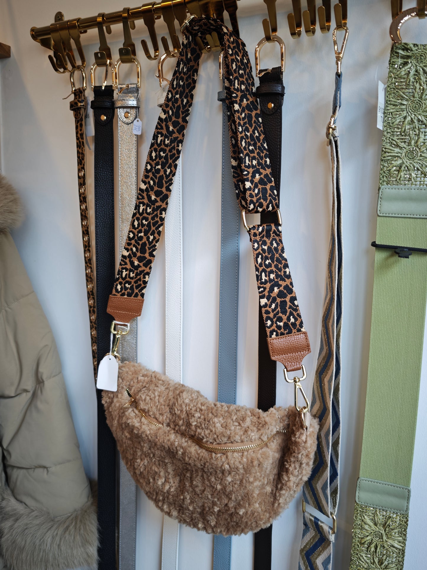 Sac Banane Mouton Tendance - Double Sangles & Sangle Léopard