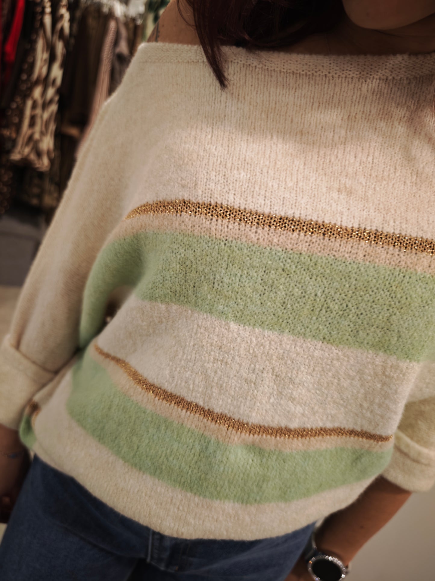Pull rayures différents coloris