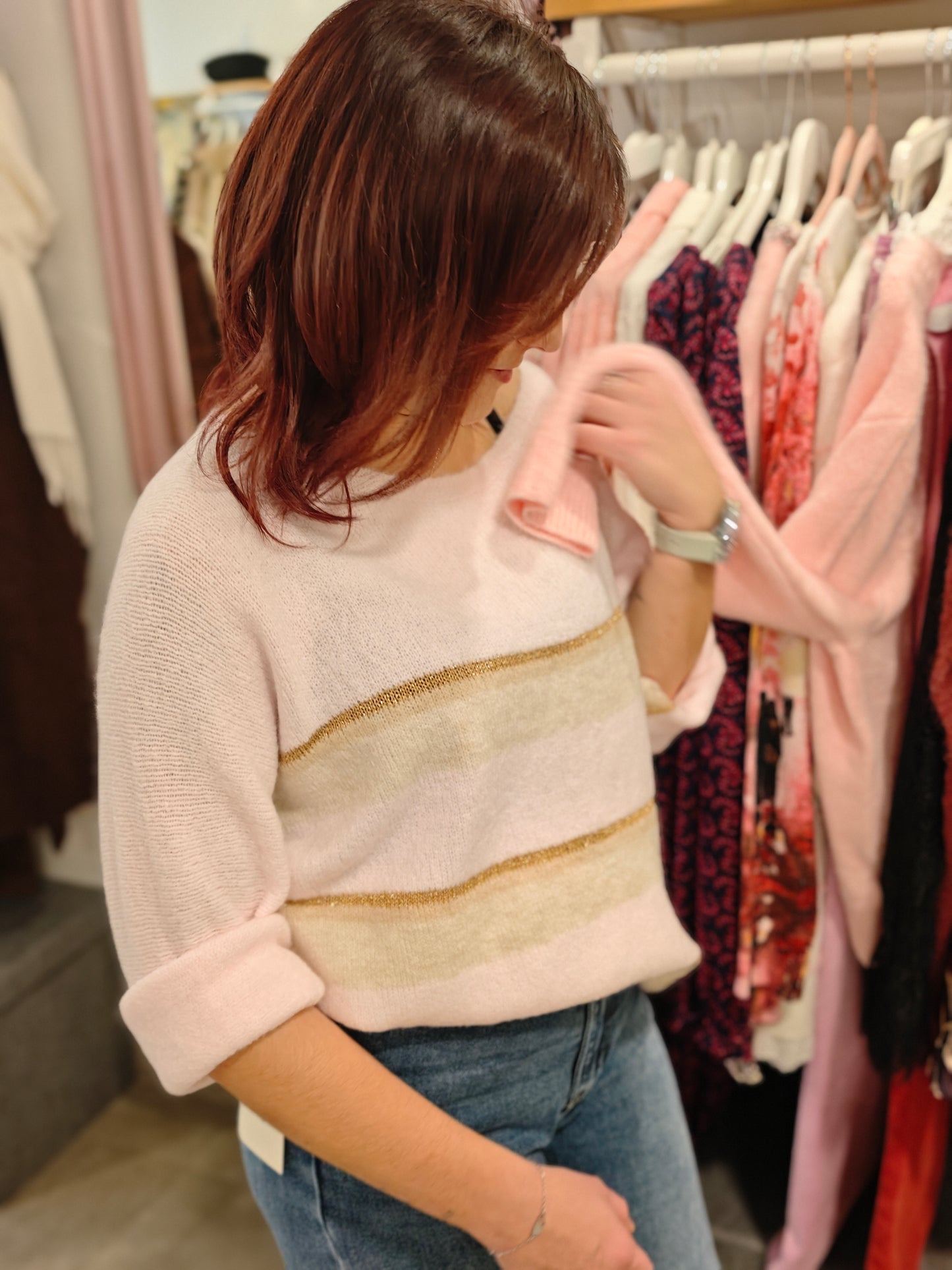 Pull rayures différents coloris