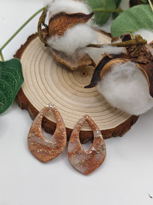 Grandes Pampilles Rosée Interchangeables - Bijoux Artisanaux XXL